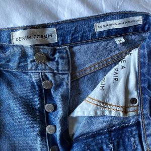 Wide leg jeans, size 26